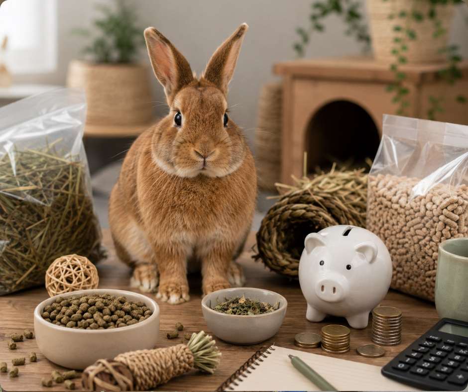 Le budget mensuel d'un lapin